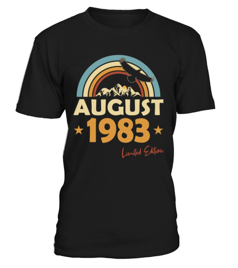 40th birthday vintage august 1983 limited edition T-Shirt Unisex
