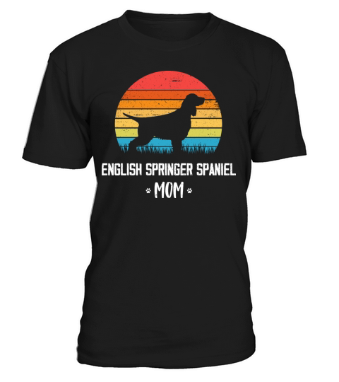 English Springer Spaniel Mom Retro Vintage T-Shirt Unisex
