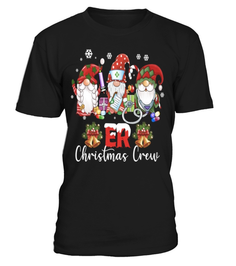 ER Nurse Christmas Crew Nurse Squad Gnomes T-Shirt Unisex