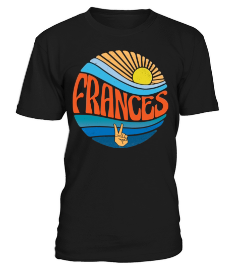 Frances Shirt Vintage Sunset Frances Groovy Tie T-Shirt Unisex
