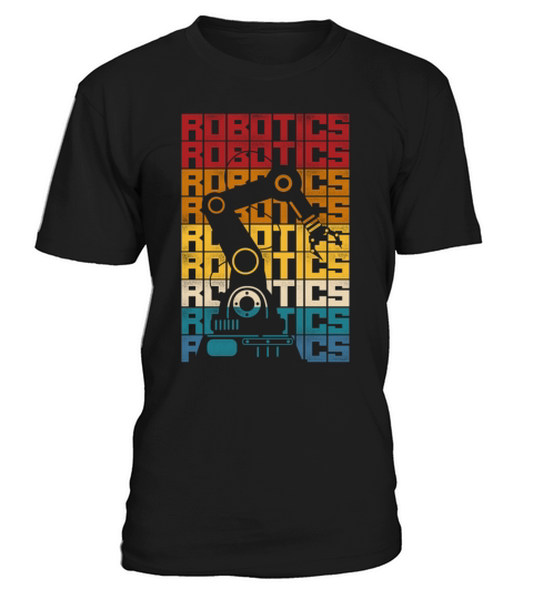 Robot Robotics Engineer Retro T-Shirt Unisex