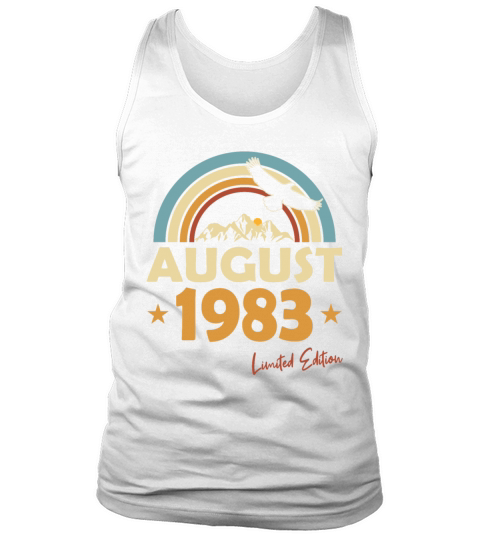 40th birthday vintage august 1983 limited edition Tank Top Unisex