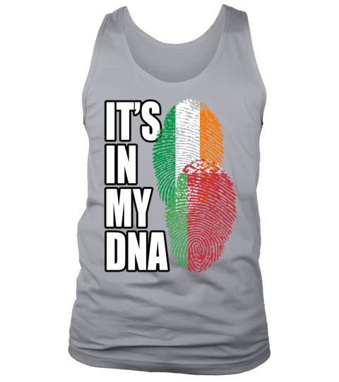 Belarusian And Irish Mix Heritage DNA Flag Tank Top Unisex