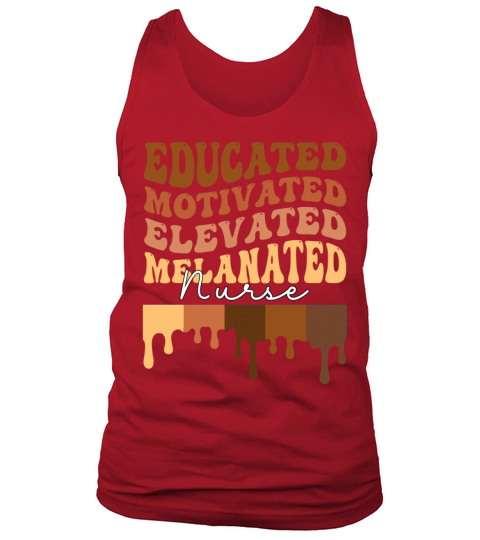 black history educated motivated elevated melanate Tank Top Unisex