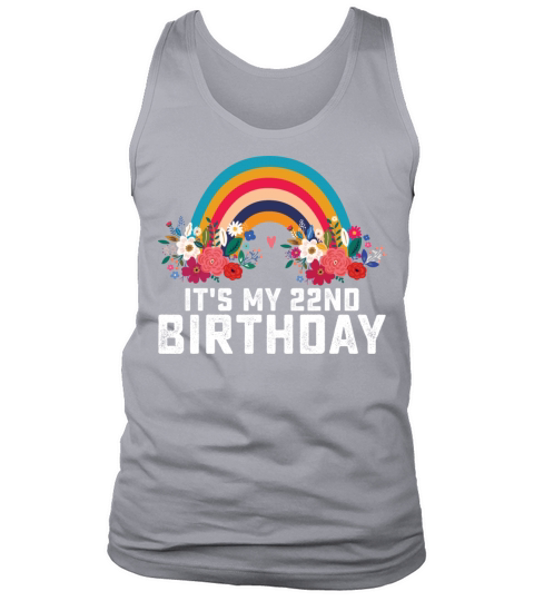 Boho Rainbow Its My 22nd Birthday Tank Top Unisex
