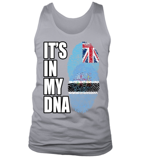 Fijian And Botswanan Mix Heritage DNA Flag Tank Top Unisex