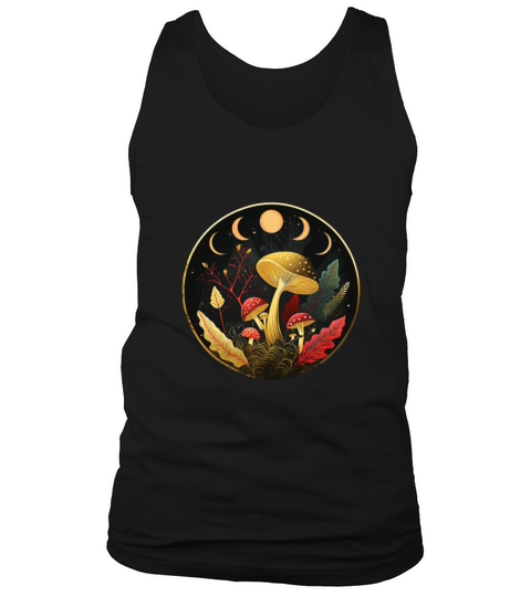 Goblincore Aesthetic Cottagecore Mushroom Dark Tank Top Unisex