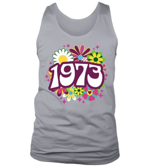 Groovy 50 Years Woman Colorful 1973 50th Birthday Tank Top Unisex