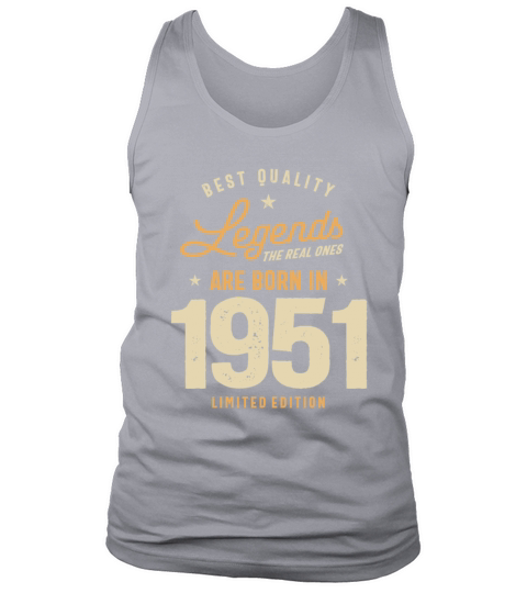 Legend Since 1951 72nd Birthday Tank Top Unisex