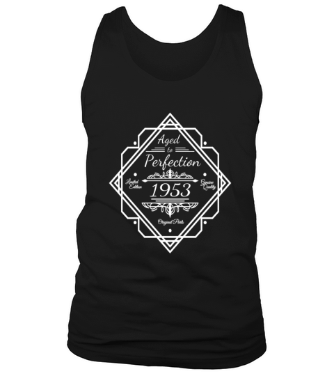vintage 1953 birthday sayings matured to Tank Top Unisex