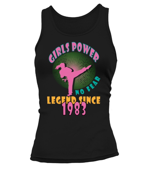 1983 vinatge Girls Power Birthday Tank top Woman