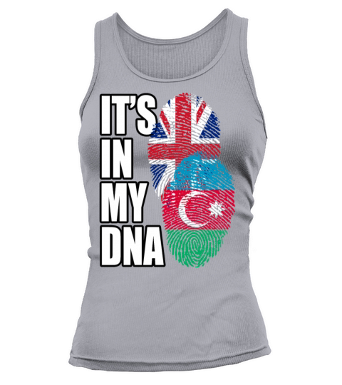 Azerbaijani And British Mix Heritage DNA Flag Tank top Woman