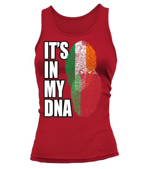 Belarusian And Irish Mix Heritage DNA Flag Tank top Woman