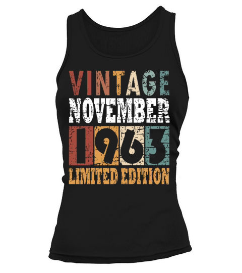 Birth Month november 1963 Vintage Tank top Woman