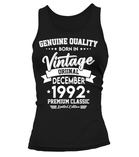 Born In December 1992 Original Vintage Tank top Woman