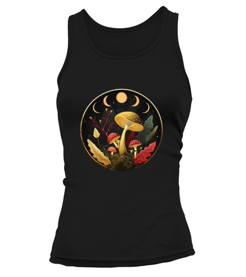 Goblincore Aesthetic Cottagecore Mushroom Dark Tank top Woman
