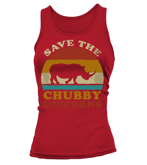 Retro Vintage Sunset Save The Chubby Unicorns Fat Tank top Woman