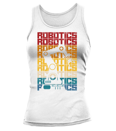 Robot Robotics Engineer Retro Tank top Woman