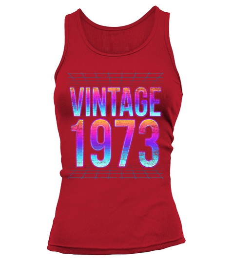 Vintage 1973 48th Birthday Gift Tank top Woman