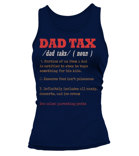 Vintage Dad Tax Definition Men Funny Fathers Day Tank top Woman