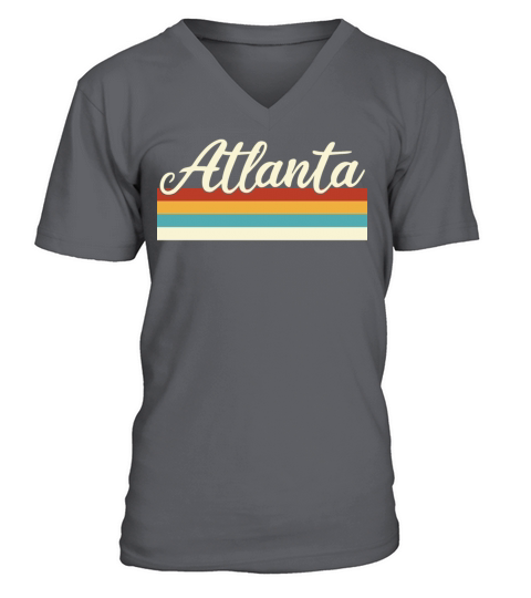 Atlanta - Georgia - Retro - Vintage United States V-Neck T-shirt