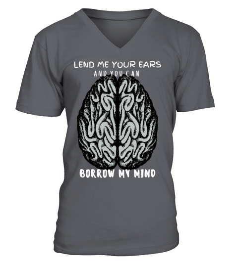 Borrow My Mind Jokes Humor V-Neck T-shirt