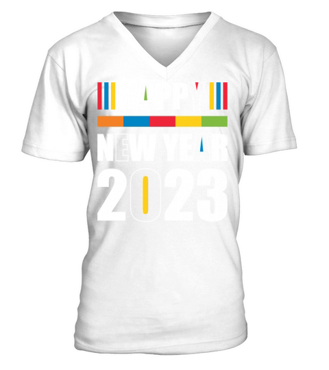 Happy New Year 2023 V-Neck T-shirt
