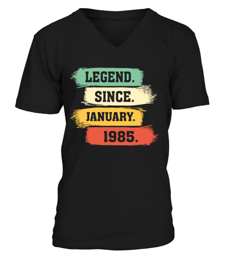 Legend Since January 1985 V-Neck T-shirt