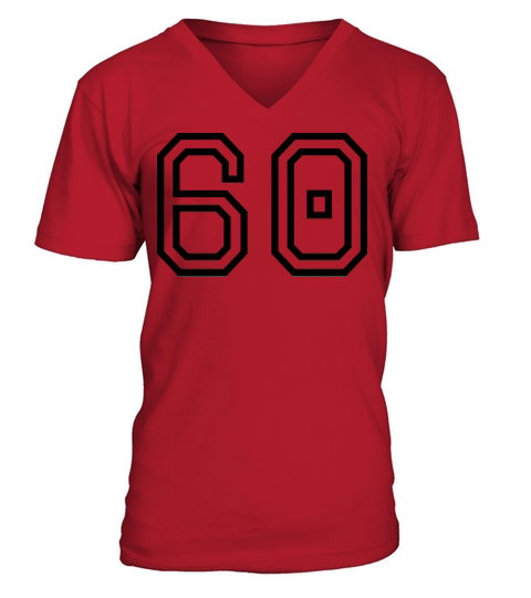 Number 60 V-Neck T-shirt
