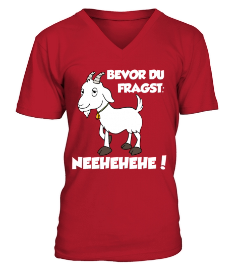Sheep Goat German quote V-Neck T-shirt