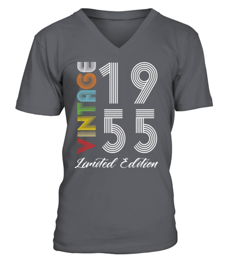 Vintage 1955 Vintage Birthday Retro Vintage V-Neck T-shirt