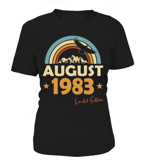 40th birthday vintage august 1983 limited edition Women's T-Shirt