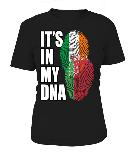 Belarusian And Irish Mix Heritage DNA Flag Women's T-Shirt