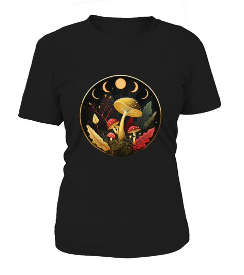 Goblincore Aesthetic Cottagecore Mushroom Dark Women's T-Shirt