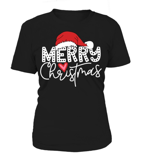 Merry christmas vintage typography lettering Women's T-Shirt