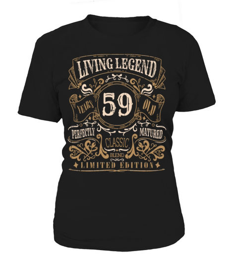 Retro Vintage Birth Whiskey Age 59 Years Old Women's T-Shirt