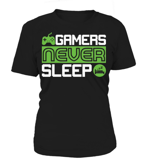 Vintage Gamers Funny Games Never Sleep Women's T-Shirt