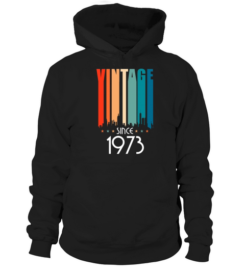 1973 Vintage born in Retro age Birthday gift idea Hoodie Unisex