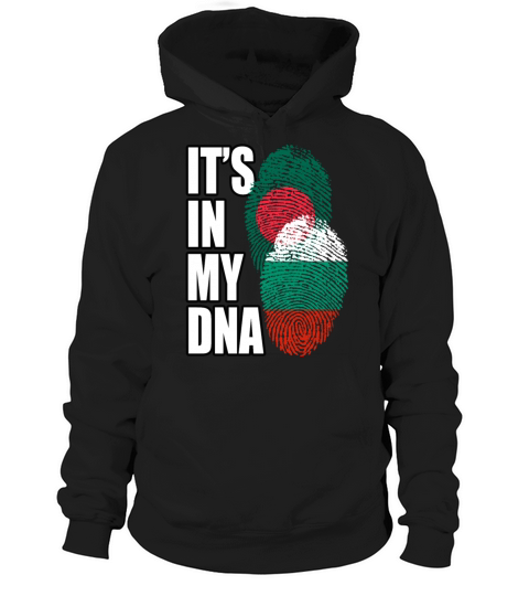 Bulgarian And Bangladeshi Mix Heritage DNA Flag Hoodie Unisex