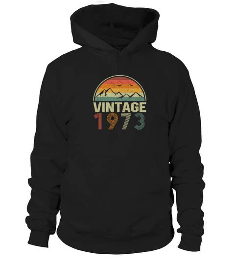 Classic Vintage 1973 Birthday Gift Idea Hoodie Unisex