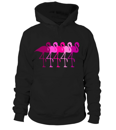 Flamingo Flamingos Walk Pink Colorful Retro Gift Hoodie Unisex