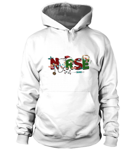 NURSE Christmas Sublimation Elements Hoodie Unisex