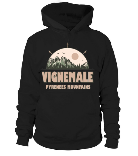 Vignemale Pyrenees Mountains Vintage Hiking Design Hoodie Unisex