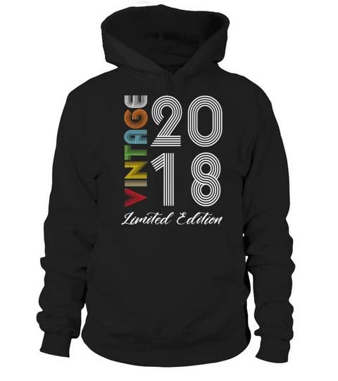 Vintage 2018 Vintage Birthday Retro Vintage Hoodie Unisex