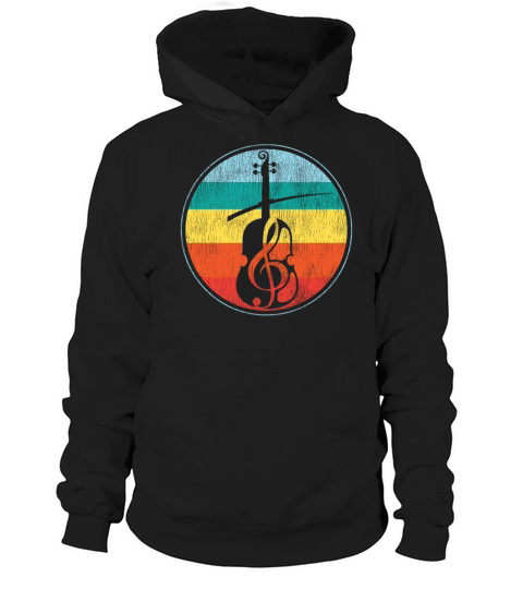 Violin Violinist Retro Vintage Hoodie Unisex