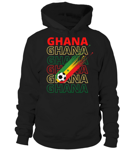 World Ghana Soccer Vintage Hoodie Unisex