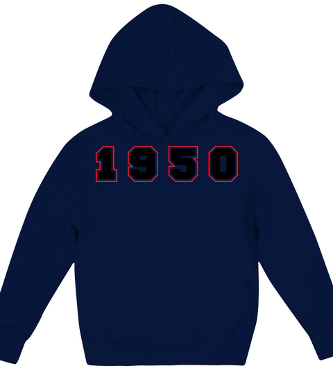 1950 Year Number Kids Hoodie
