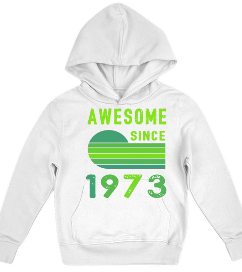 1973 Birthday Retro Vintage Gift 1973 Kids Hoodie