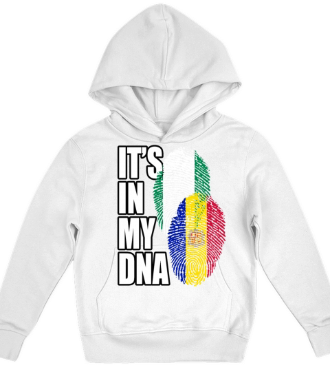 Andorran And Nigerian Mix Heritage DNA Flag Kids Hoodie