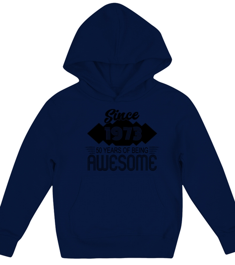 Awesome Since 1973 Birthday Retro Sayings Kids Hoodie